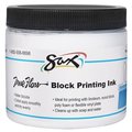Sax True Flow Water Soluble Block Printing Ink, 1 Pint Jar, White 1299776